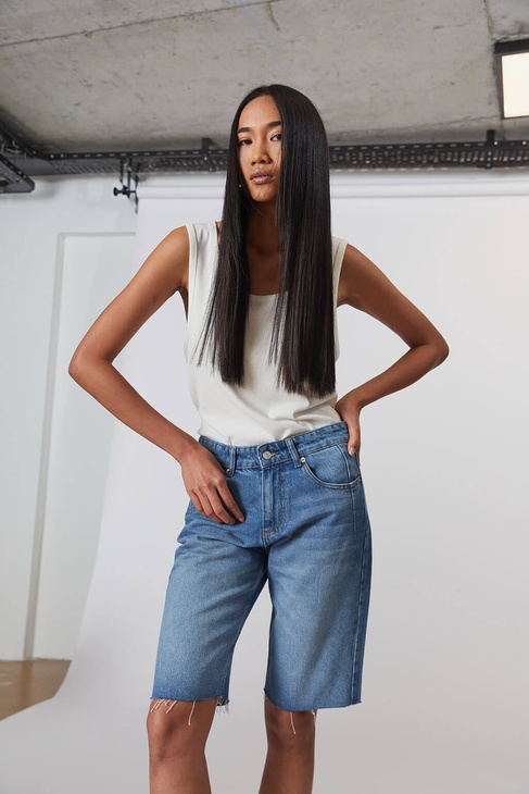  Orta Bel Bermuda Şort