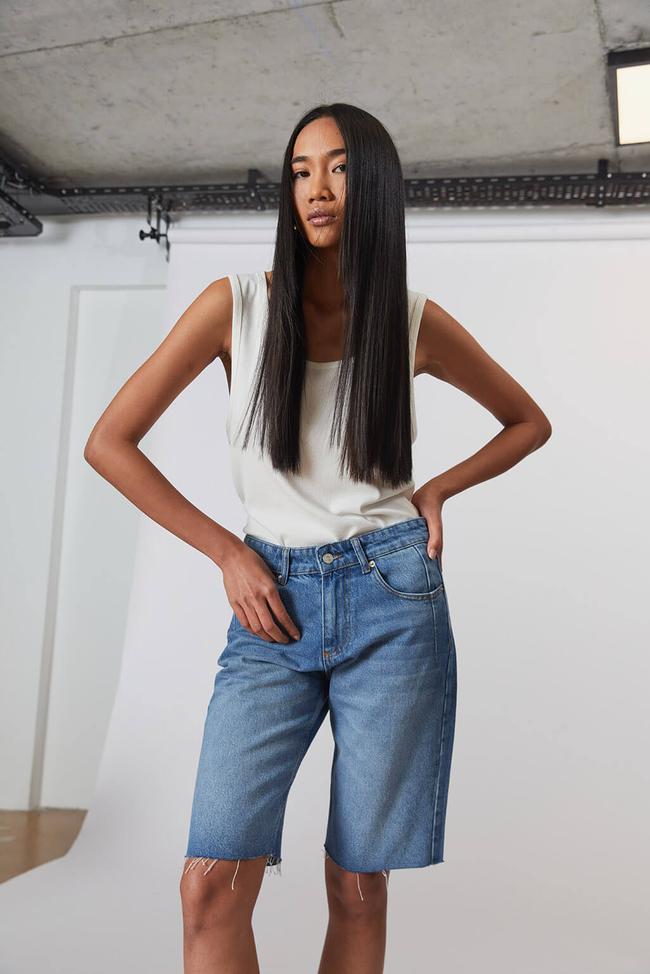  Orta Bel Bermuda Şort