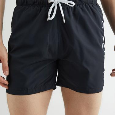  GANT Erkek Siyah Regular Fit Logolu Mayo Şort