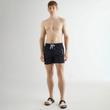  GANT Erkek Siyah Regular Fit Logolu Mayo Şort