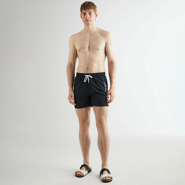  GANT Erkek Siyah Regular Fit Logolu Mayo Şort