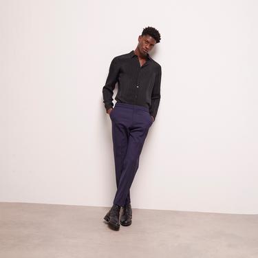  The Kooples Erkek Lacivert Yün Pantolon