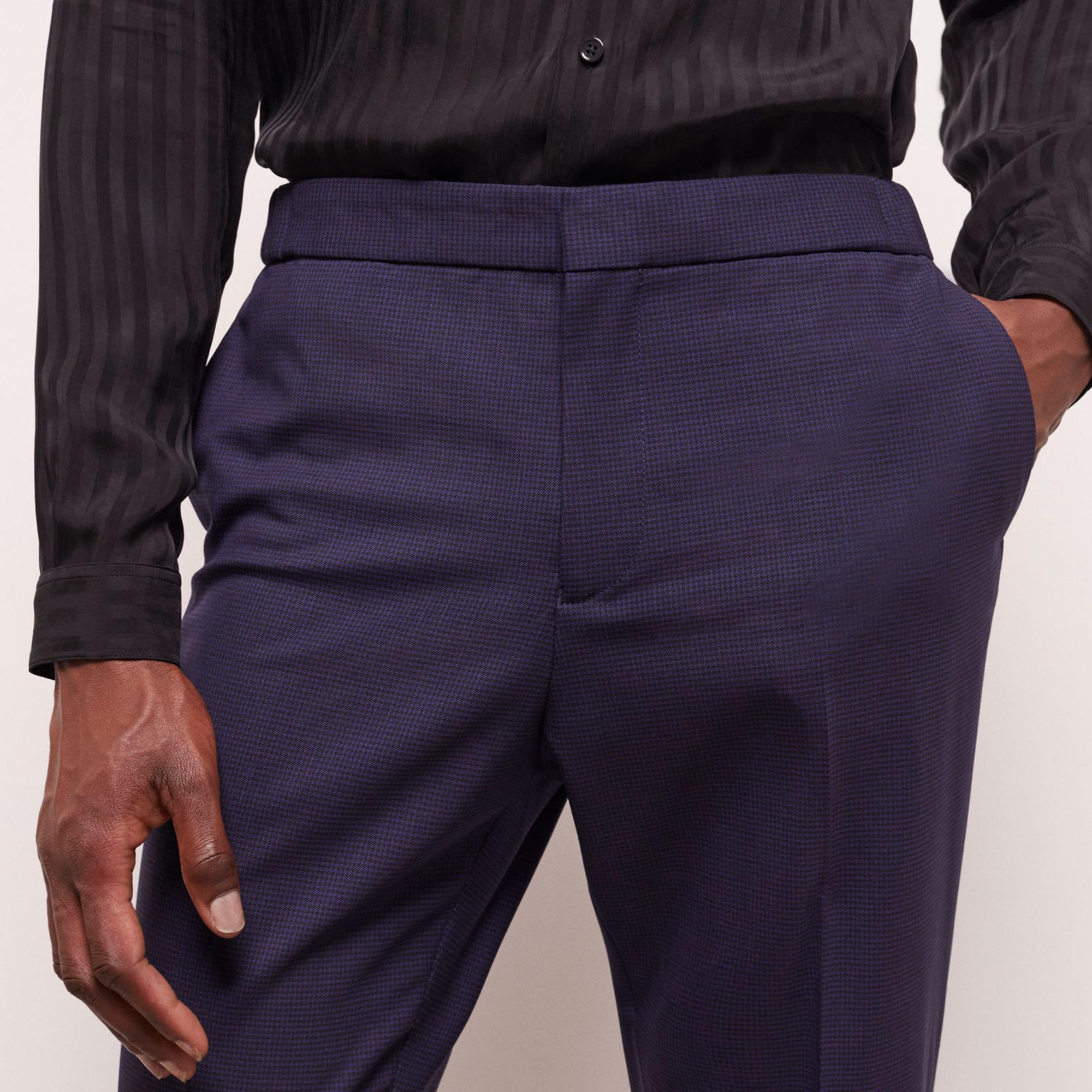 The Kooples Erkek Lacivert Yün Pantolon