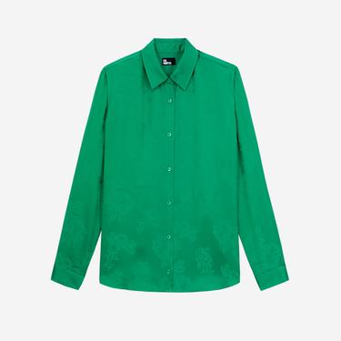  KADIN STRAIGHT FIT YEŞİL GÖMLEK