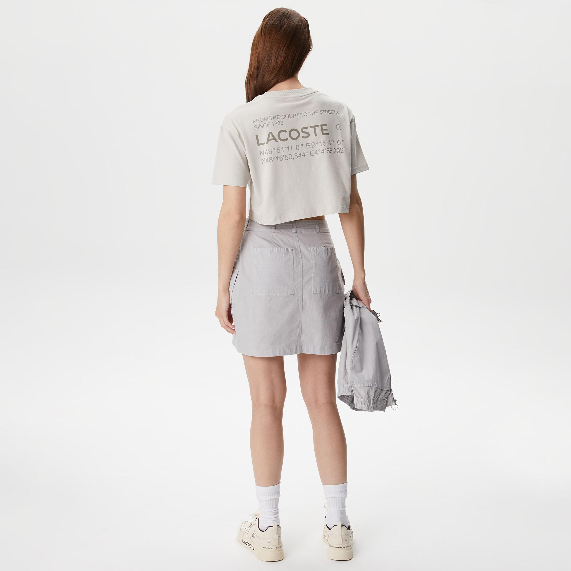 Lacoste House of SuperStep X Lacoste Kadın Gri Etek