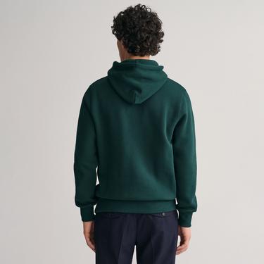  Gant Erkek Yeşil Regular Fit Kapüşonlu Sweatshirt
