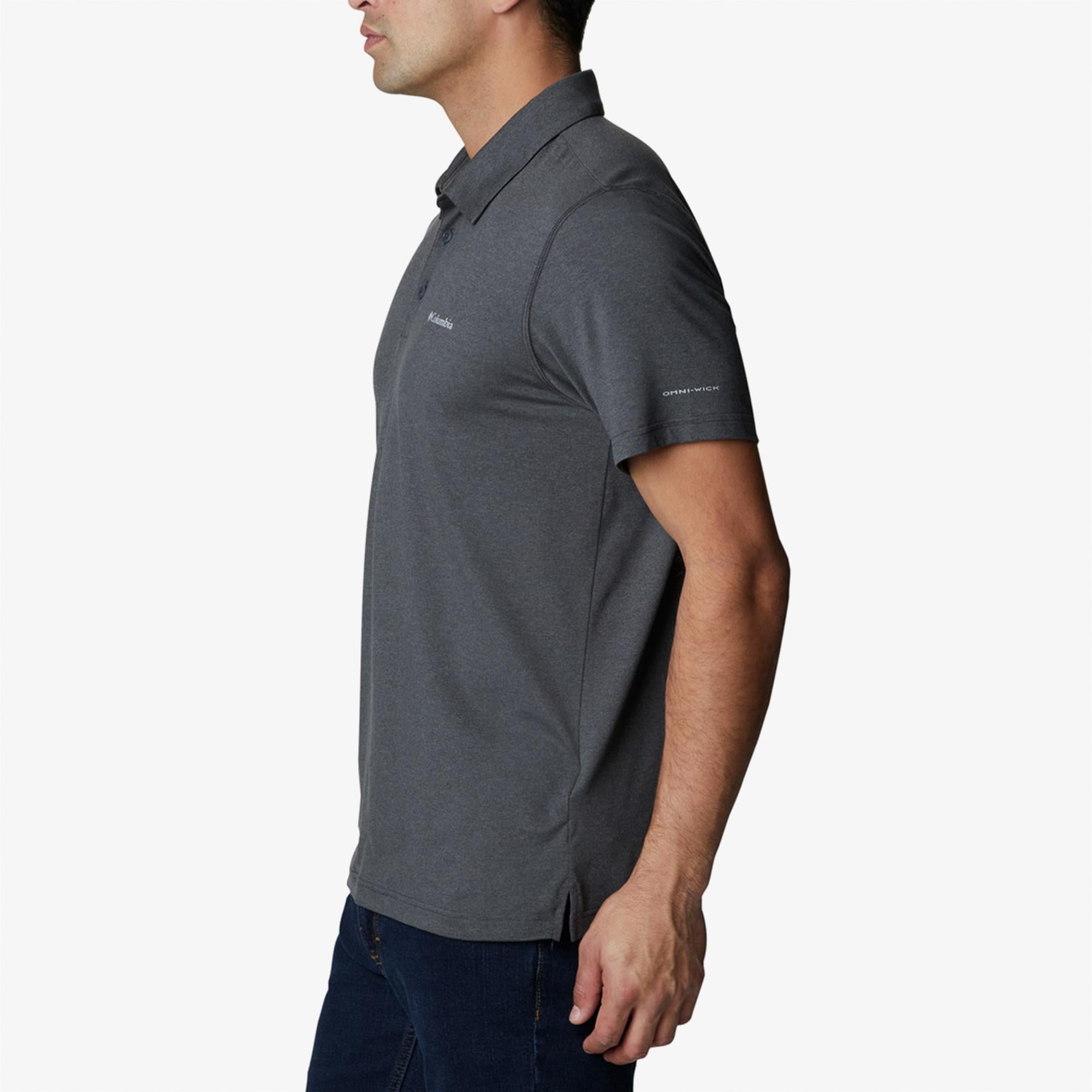 Columbia Tech Trail Polo Erkek Siyah Polo T-Shirt