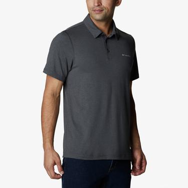  Columbia Tech Trail Polo Erkek Siyah Polo T-Shirt