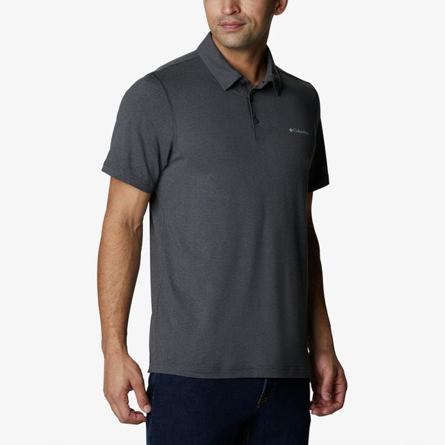  Columbia Tech Trail Polo Erkek Siyah Polo T-Shirt