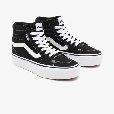  Vans Filmore Hi Platform Kadın Siyah Sneaker