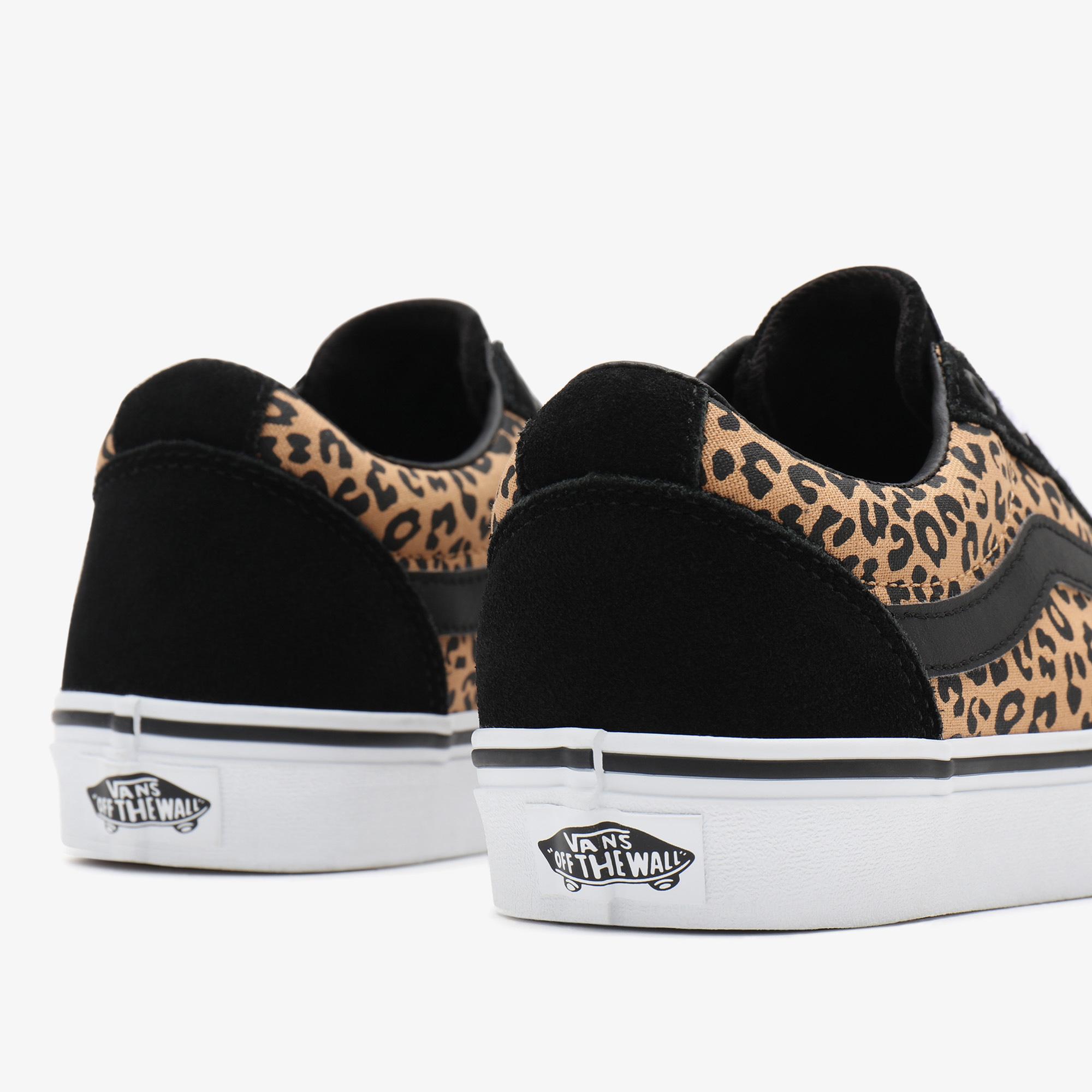 Vans Ward Leopard Kadın Siyah Sneaker