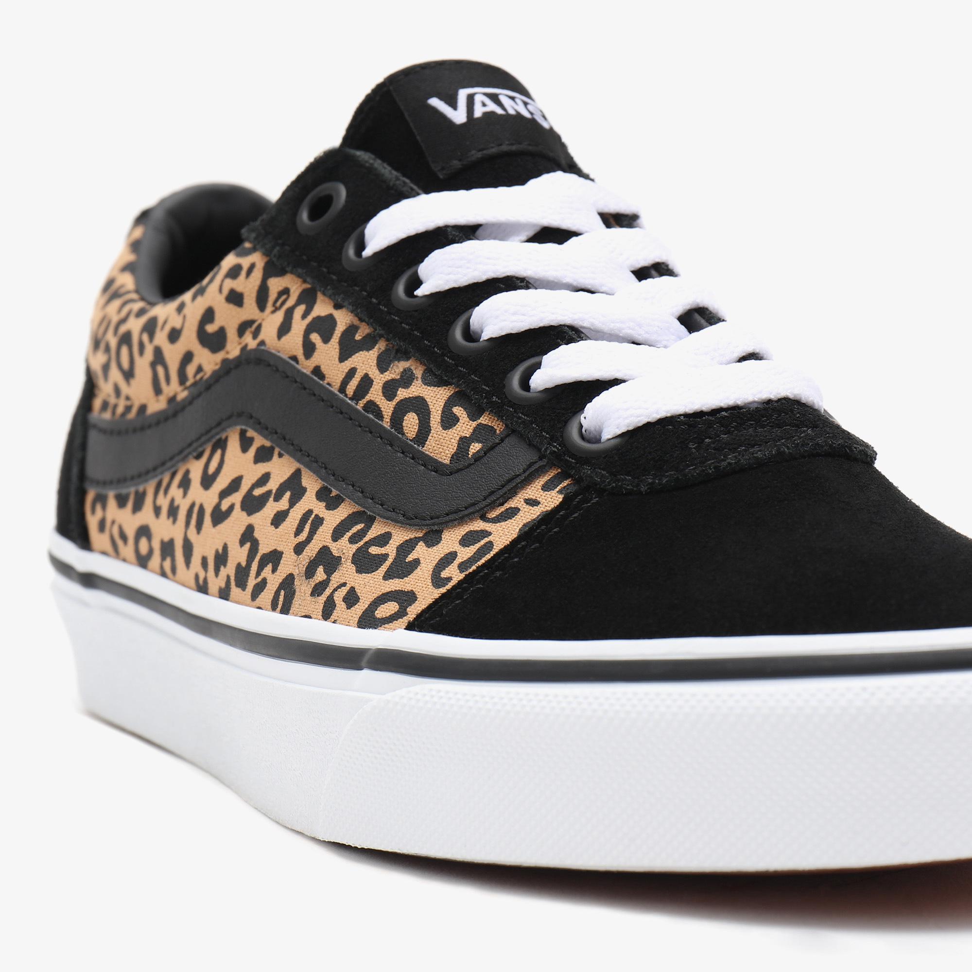 Vans Ward Leopard Kadın Siyah Sneaker
