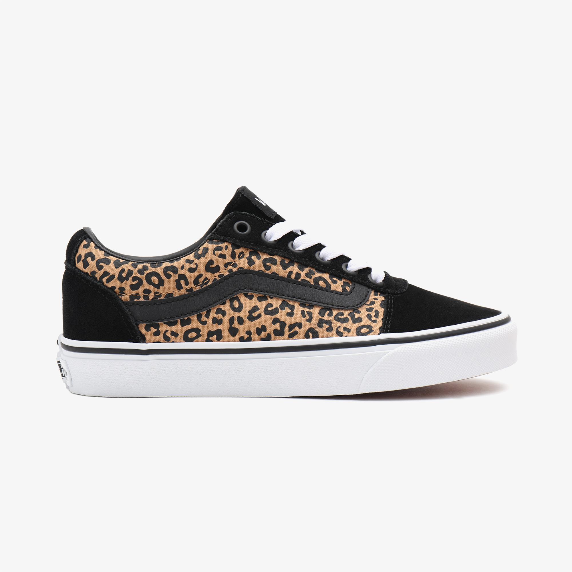 Vans Ward Leopard Kadın Siyah Sneaker