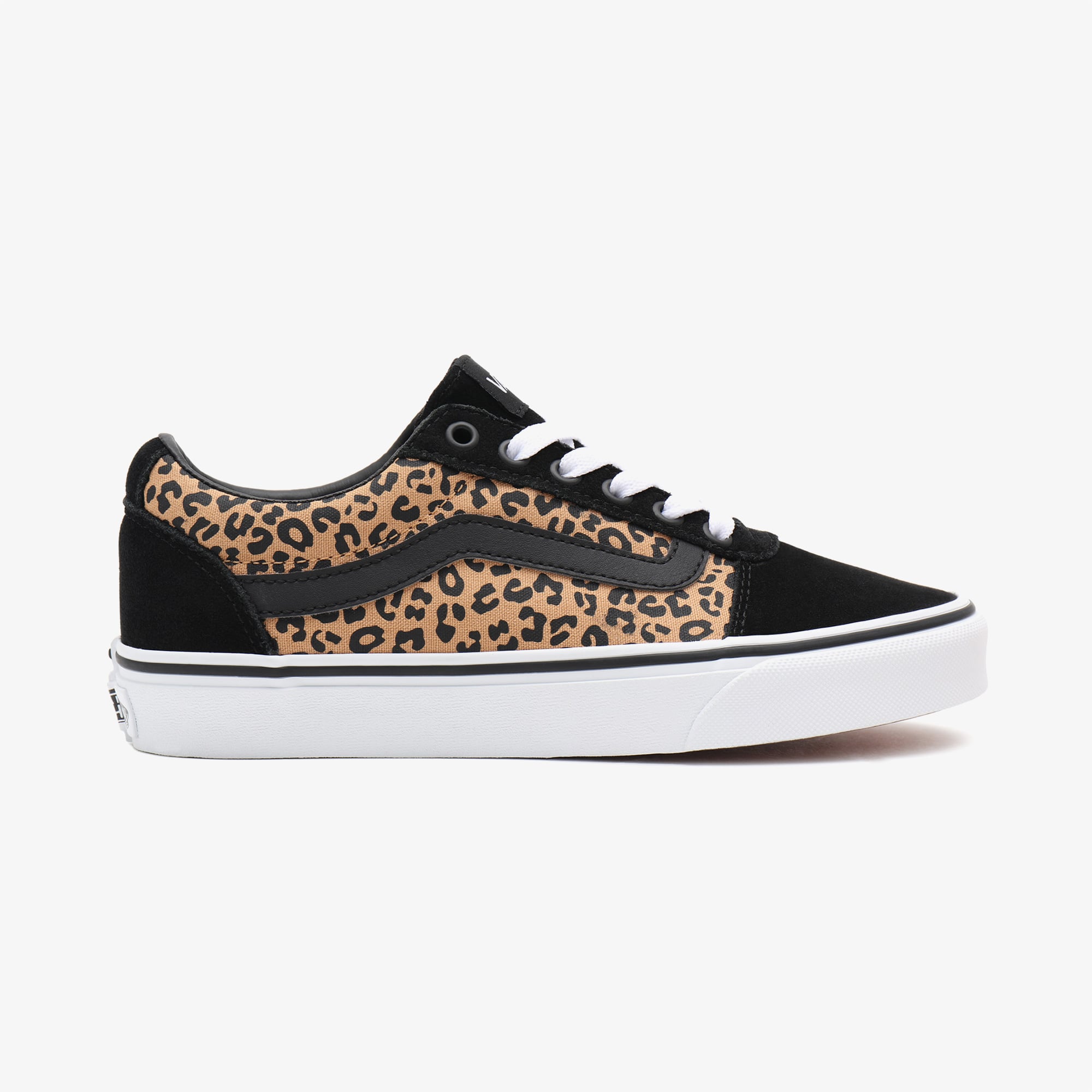  Vans Ward Leopard Kadın Siyah Sneaker