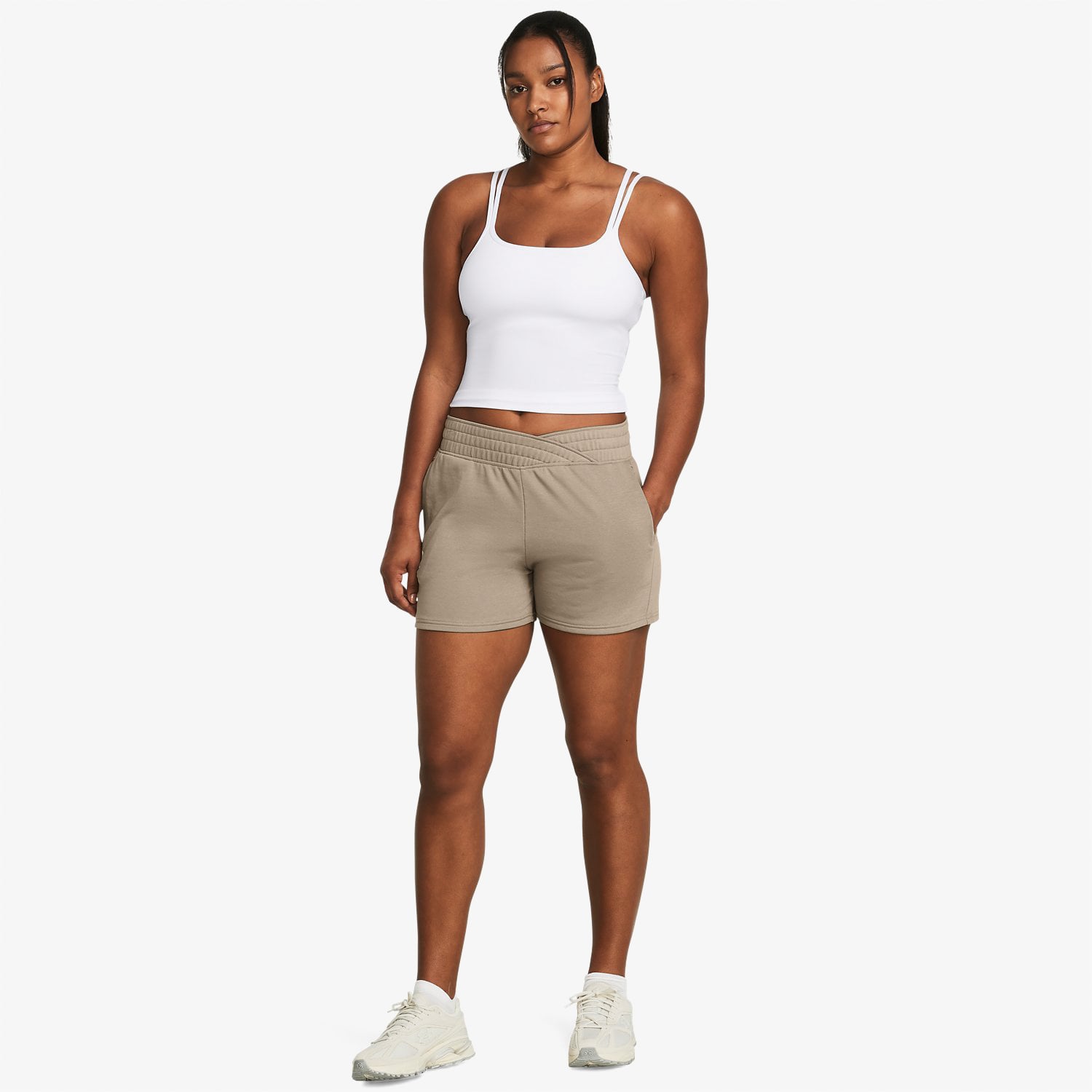  Under Armour Rival Terry Kadın Kahverengi Şort