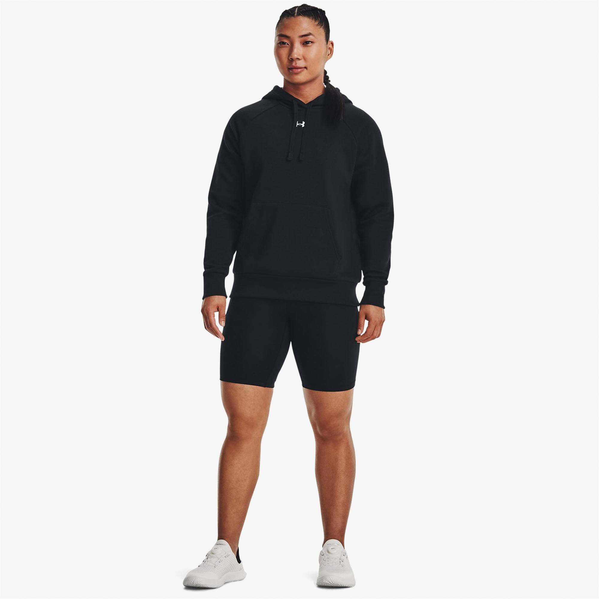 Under Armour Rival Fleece Kadın Siyah Günlük Günlük Sweatshirt