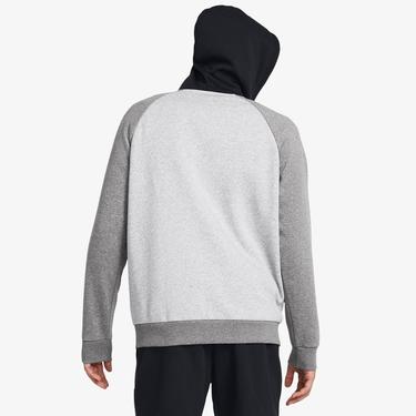  Under Armour Rival Fleece Erkek Gri Fermuarlı Eşofman Üstü