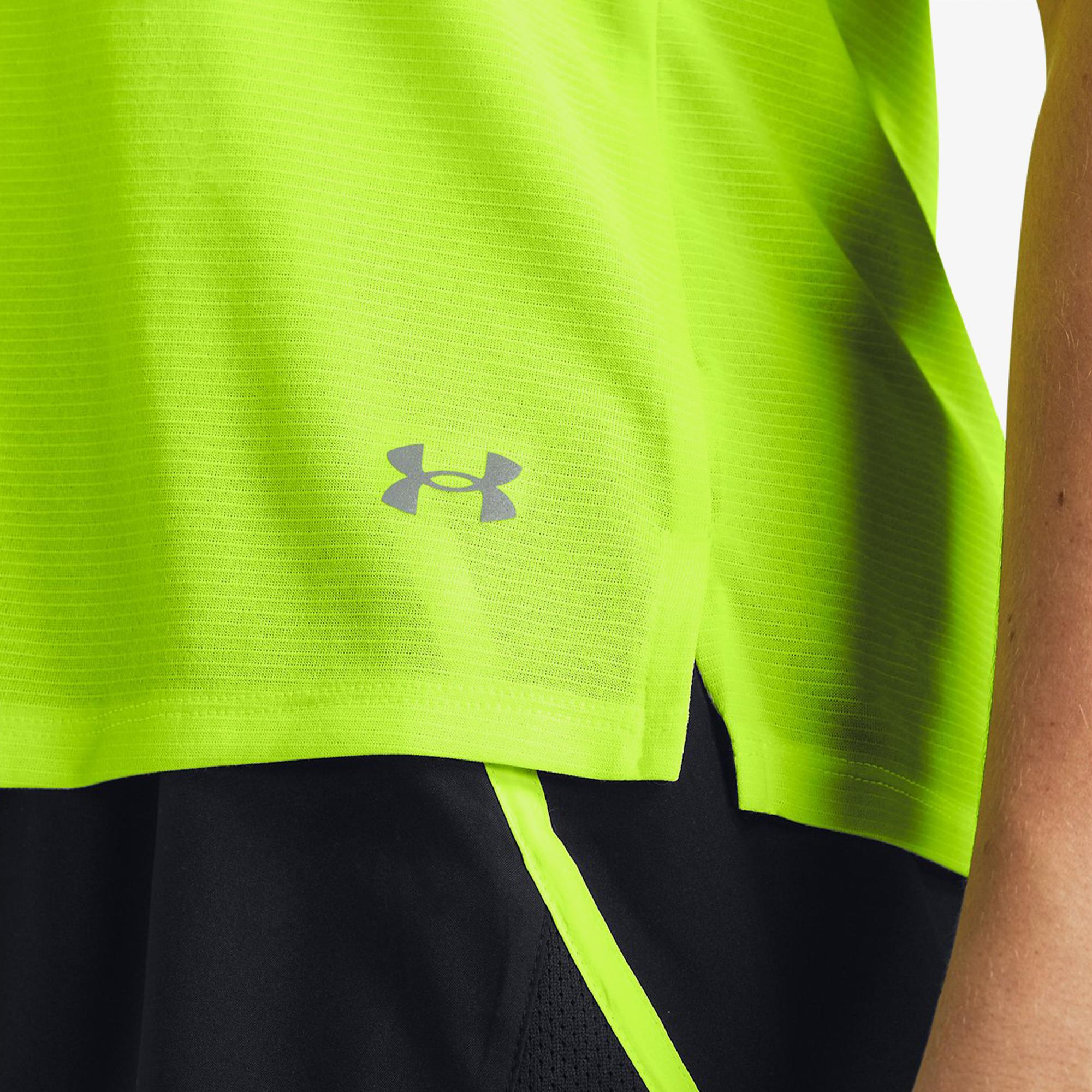 Under Armour Launch Kadın Sarı Günlük Antrenman T-Shirt