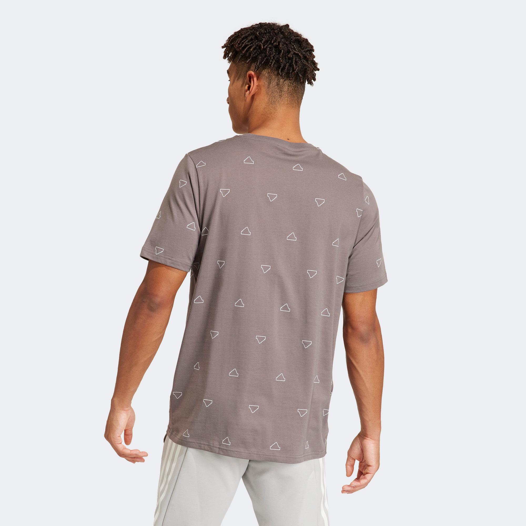 adidas M Mngrm  T Sj Erkek Gri Günlük T-Shirt