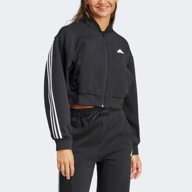  adidas Fi 3S Bomber Kadın Siyah Günlük Ceket