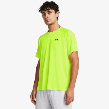  Under Armour Tech Textured Erkek Sarı Antrenman T-Shirt