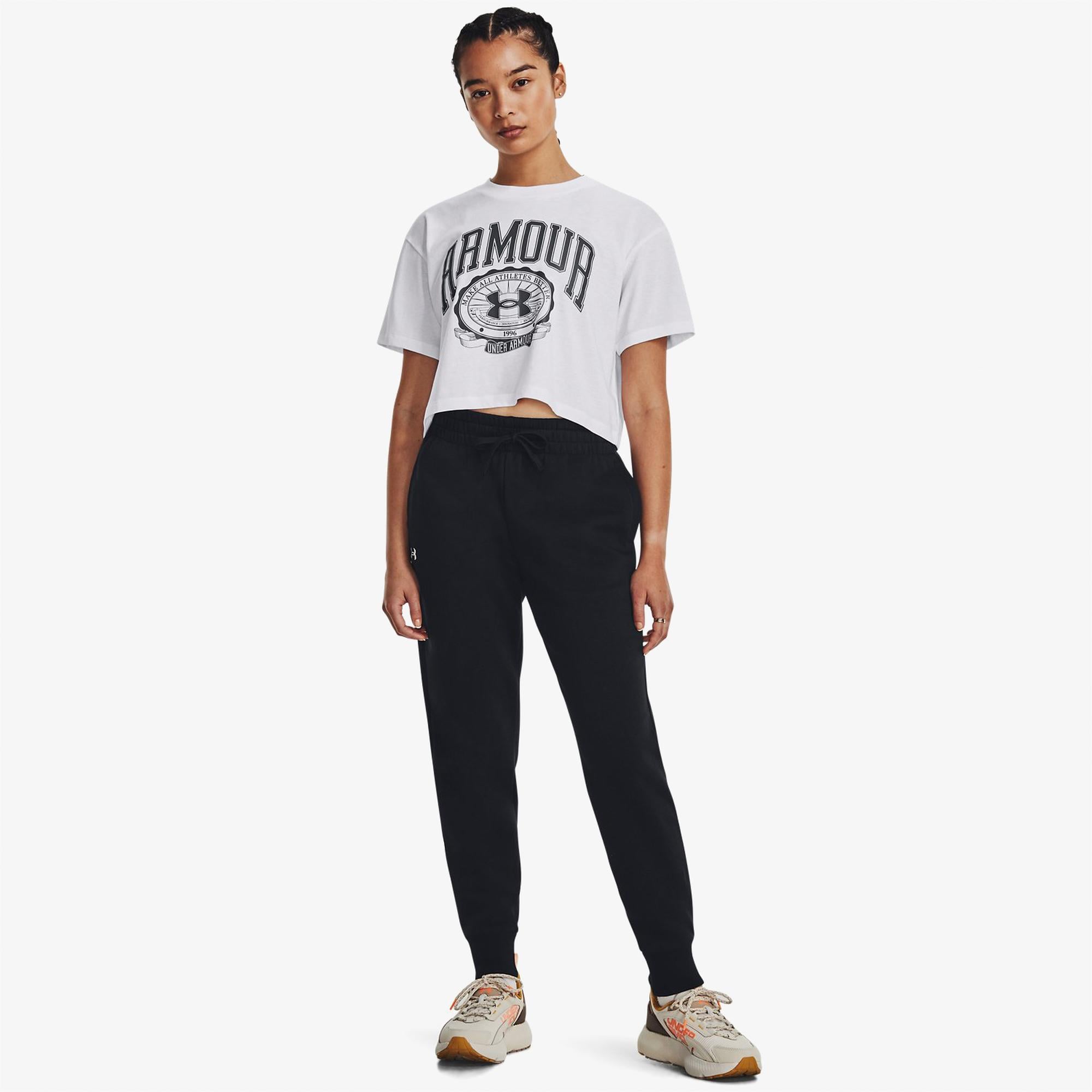 Under Armour Rival Fleece Kadın Siyah Eşofman Altı