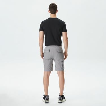  Erkek Relaxed Fit Gri Bermuda