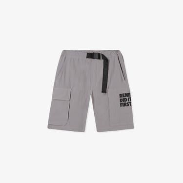  Erkek Relaxed Fit Gri Bermuda