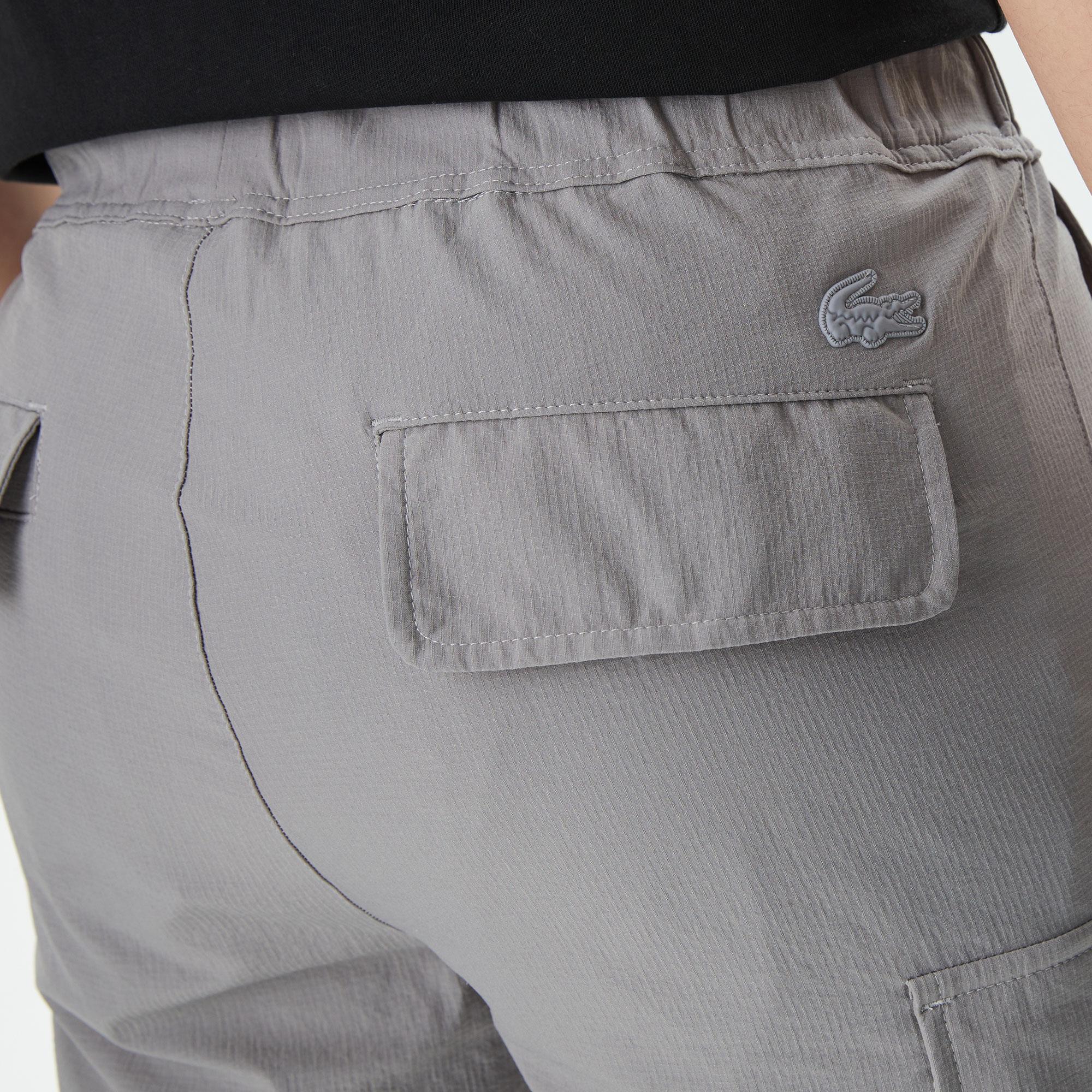 Erkek Relaxed Fit Gri Bermuda