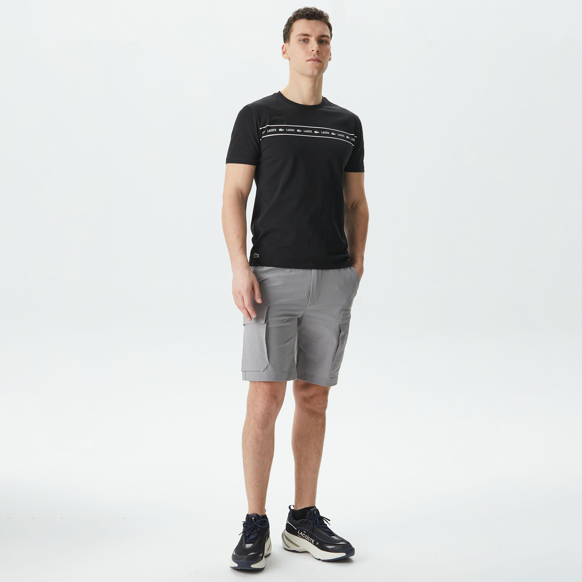 Erkek Relaxed Fit Gri Bermuda