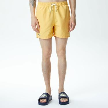  Erkek Desenli Sarı Mayo Şort