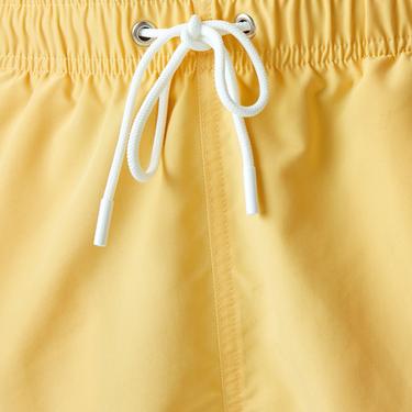  Erkek Desenli Sarı Mayo Şort