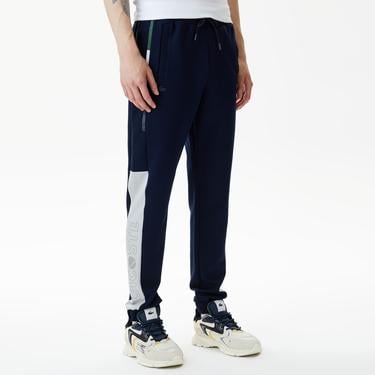  Erkek Slim Fit Baskılı Lacivert Eşofman Altı