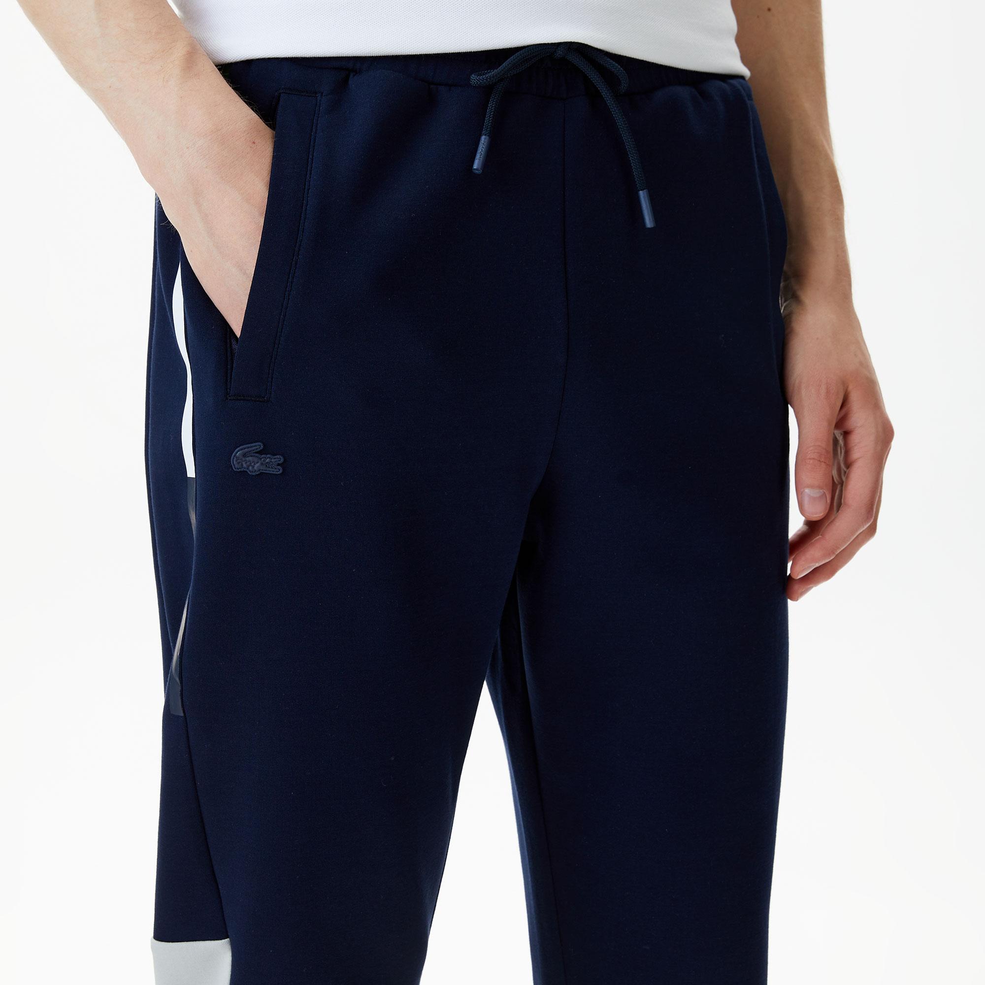 Erkek Slim Fit Baskılı Lacivert Eşofman Altı