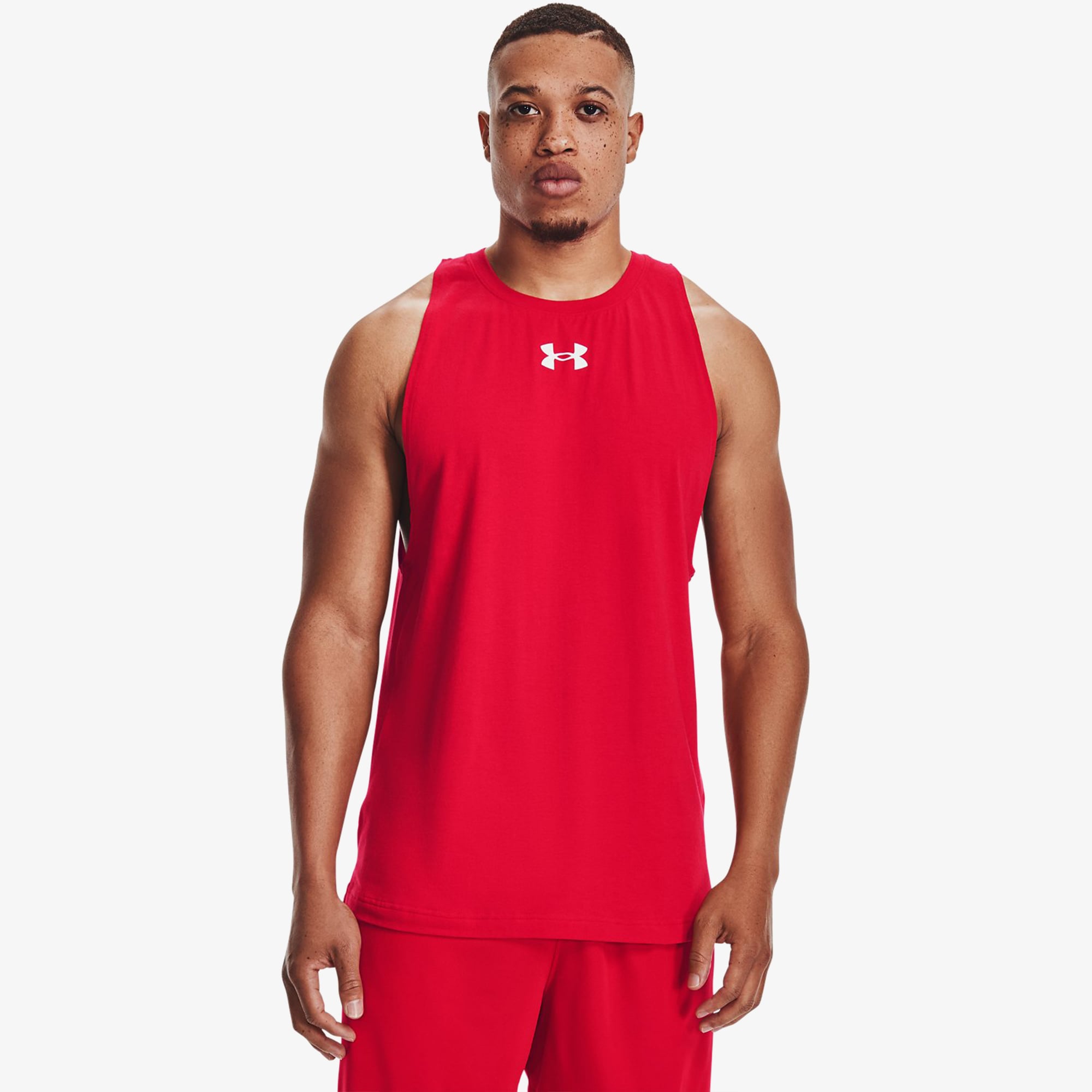  Under Armour Baseline Cotton Erkek Kırmızı Antrenman Atleti