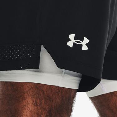 Under Armour Vanish Dokuma 2'si 1 Arada Erkek Siyah Şort