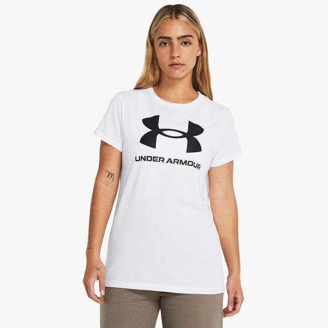  Under Armour Sportstyle Kadın Beyaz Günlük Antrenman T-Shirt