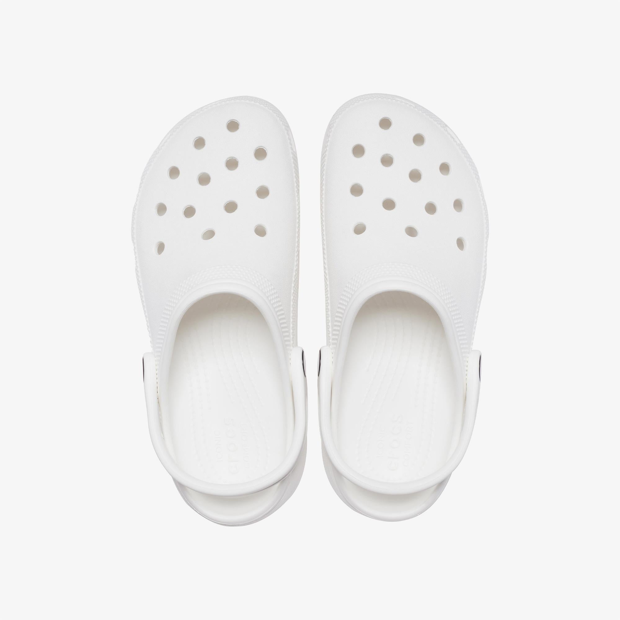 Crocs Classic Platform Clog Kadın Beyaz Terlik