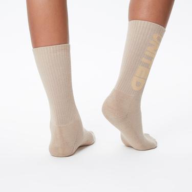  UNITED4 Classic Kadın 2'li Krem Çorap