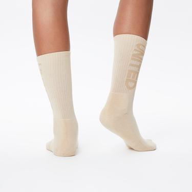  UNITED4 Classic Kadın 2'li Krem Çorap