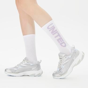  UNITED4 Classic Kadın Beyaz 2'li Çorap