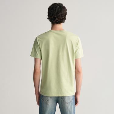  GANT Erkek Yeşil Regular Fit Bisiklet Yaka T-Shirt