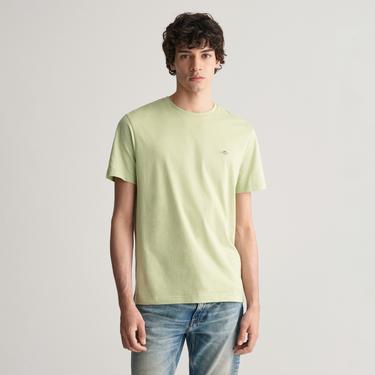  GANT Erkek Yeşil Regular Fit Bisiklet Yaka T-Shirt