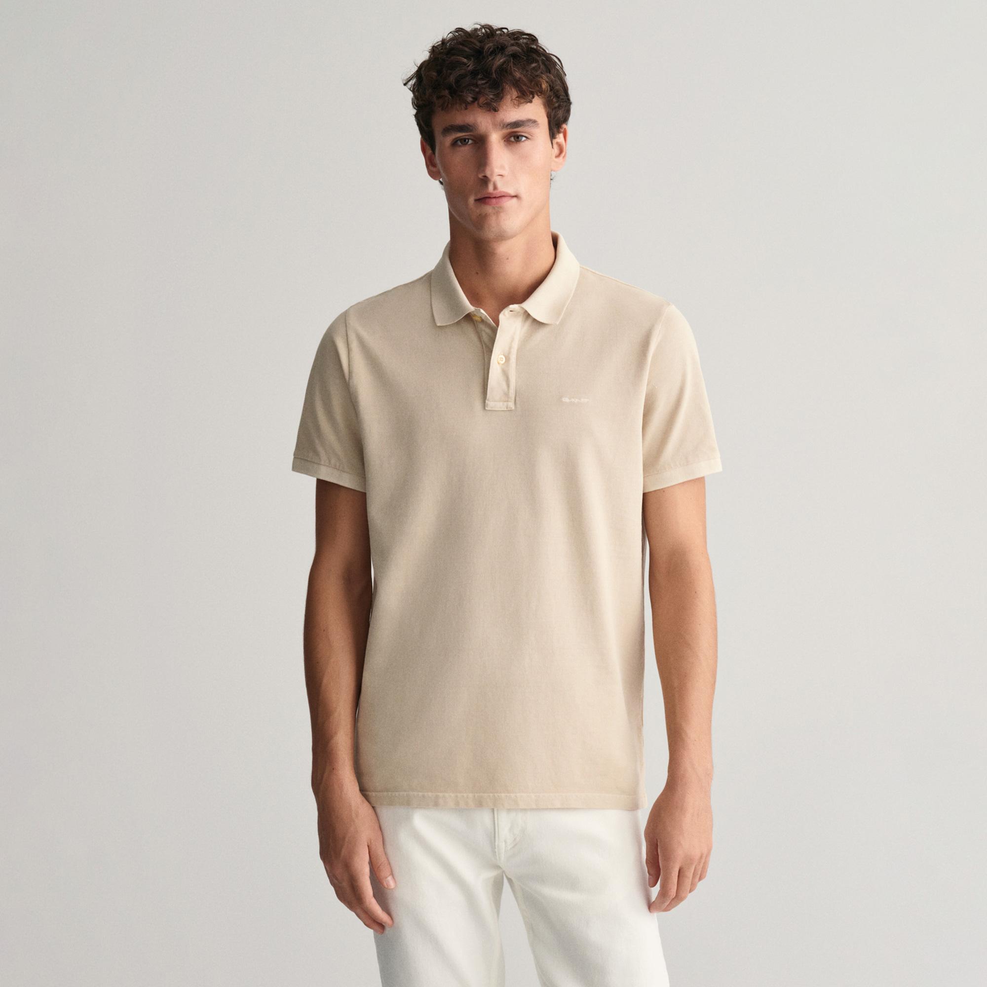 GANT Erkek Bej Regular Fit Logolu Polo