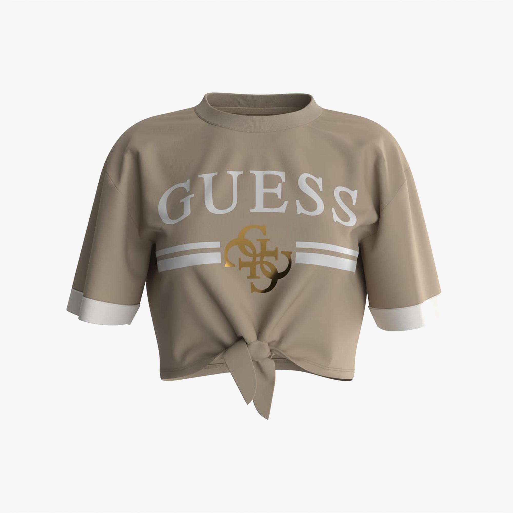 Guess Kadın Kahverengi T-Shirt