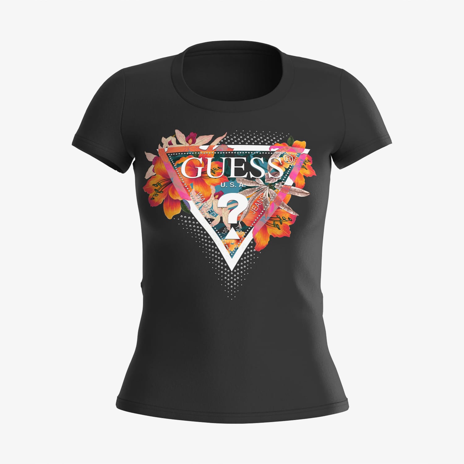  Guess Kadın Siyah T-Shirt