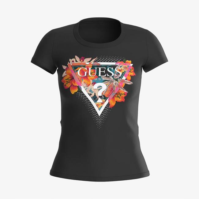  Guess Kadın Siyah T-Shirt