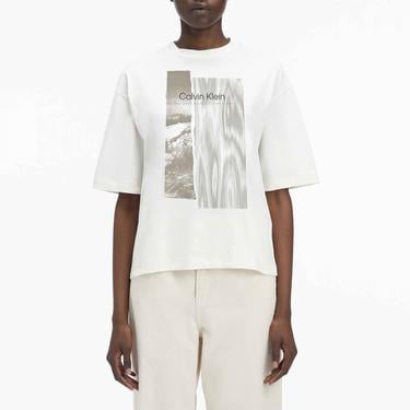  Calvin Klein Elevated Daywear Kadın Gri T-Shirt