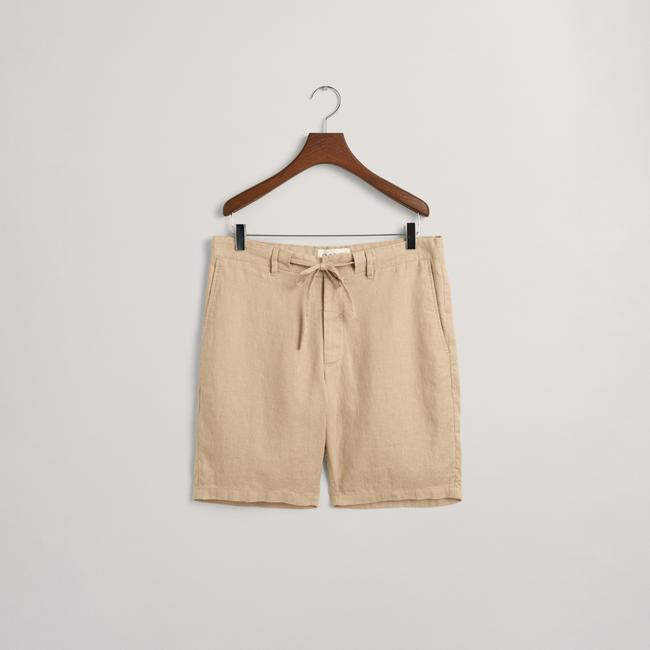  GANT Erkek Bej Relaxed Fit Keten Şort