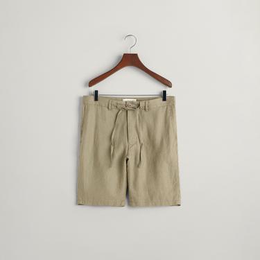  GANT Erkek Yeşil Relaxed Fit Keten Şort